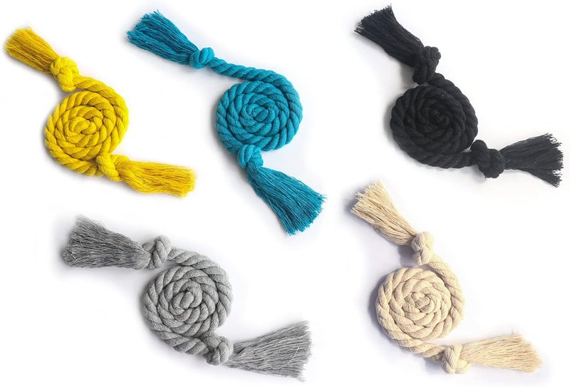 Yteseery 8 Pack Curtain Ties Rope, Outdoor Curtain Tiebacks for Patio Gazebo Pergola Cabana, Natural Cotton Curtain Holders, Village Rural Rustic Farmhouse Curtain Holdbacks for Drapery, Black - Image 5